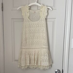 Sundance Sleeveless Ivory Eyelet Tunic